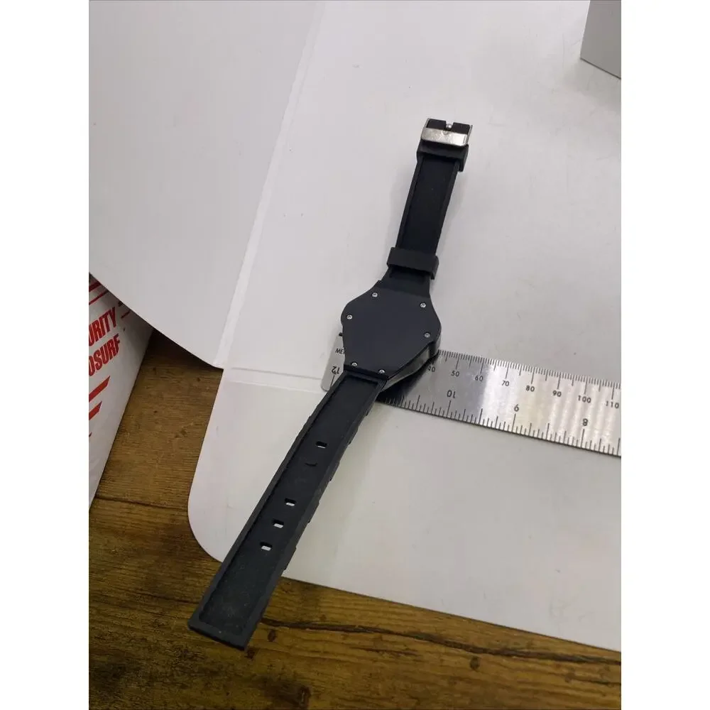 Mens Light Up UFO Aircraft Watch Works New Battery